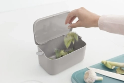 Brabantia Контейнер для мусора Sort & Go 1,8л, серый 230080