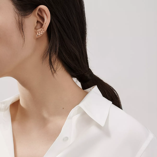 Серьги Olive Leaf Tiffany&Co