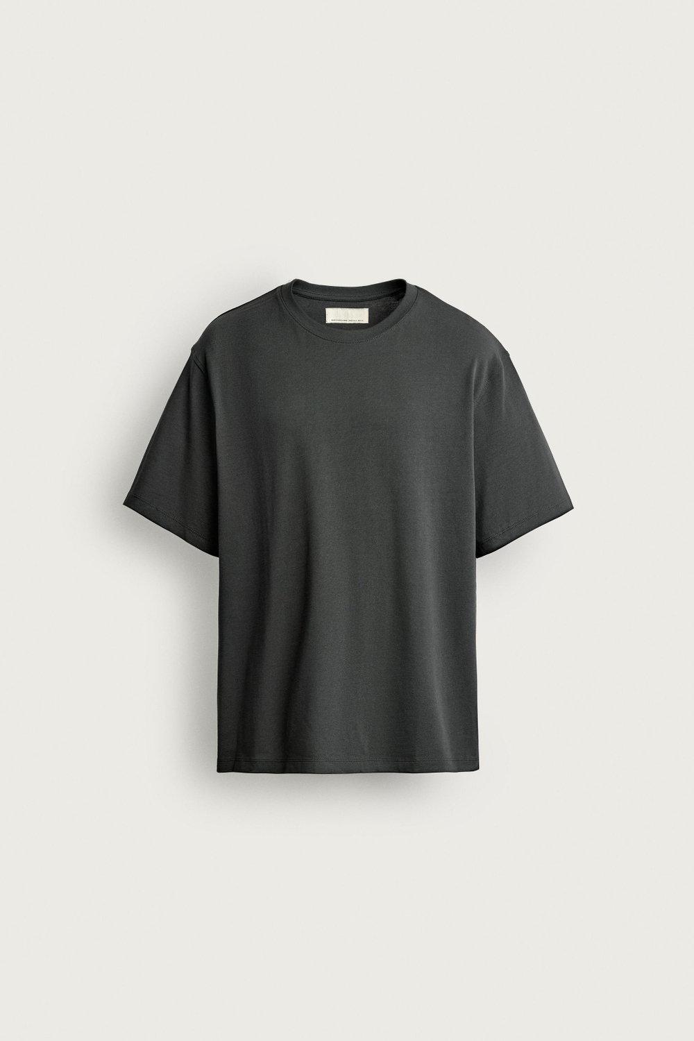ФУТБОЛКА ИЗ ПЛОТНОГО ХЛОПКА С КОРОТКИМИ РУКАВАМИ — ZARA · 4092/443
