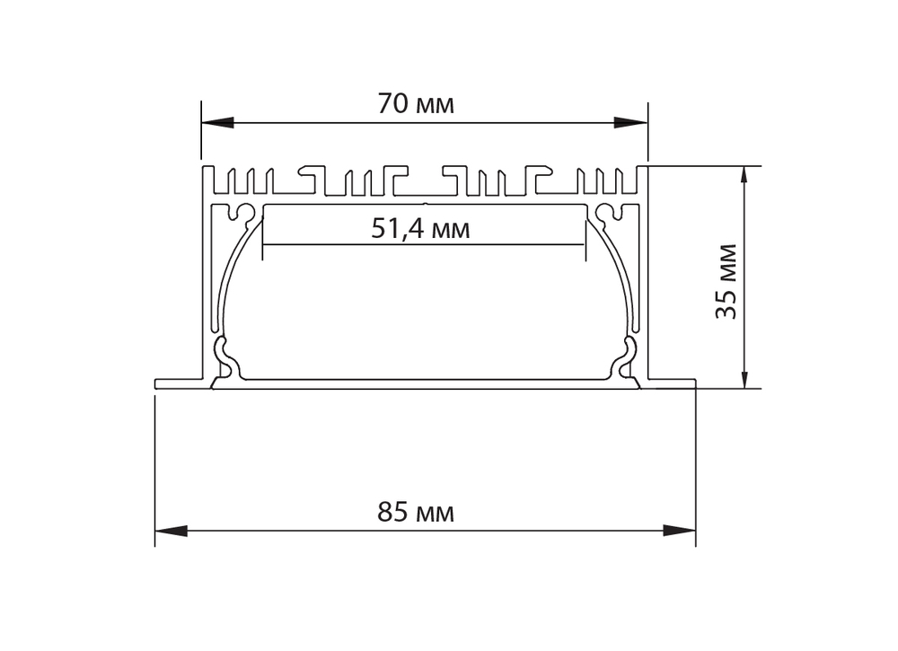 Размеры DN18512RAL9005