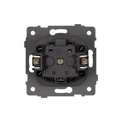 Механизм розетки влагозащищённый SCT-MCP-PL-BK-V (250V, 16A) (Arlight, -)