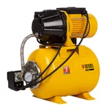 Насосная станция PS-1100С, 1100 Вт, 4500 л/ч, ресивер 24 л, подъем 46 м, чугун Denzel — фото 1