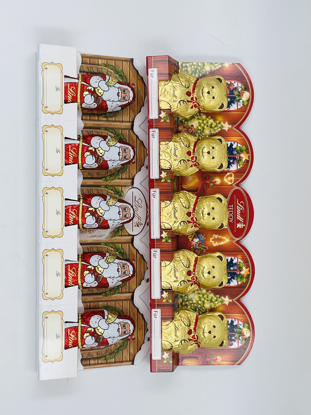 Шоколад Lindt фигурный молочный Mini Santa и Teddy Mini 2 уп. по 50 г (Германия)