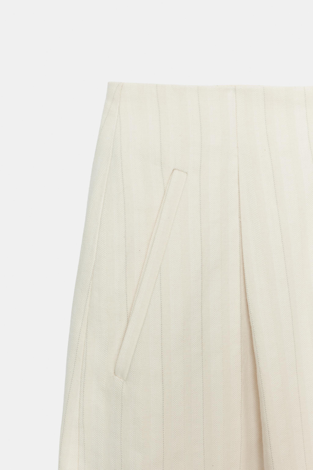 БРЮКИ BARREL В ПОЛОСКУ — ZW COLLECTION — ZARA