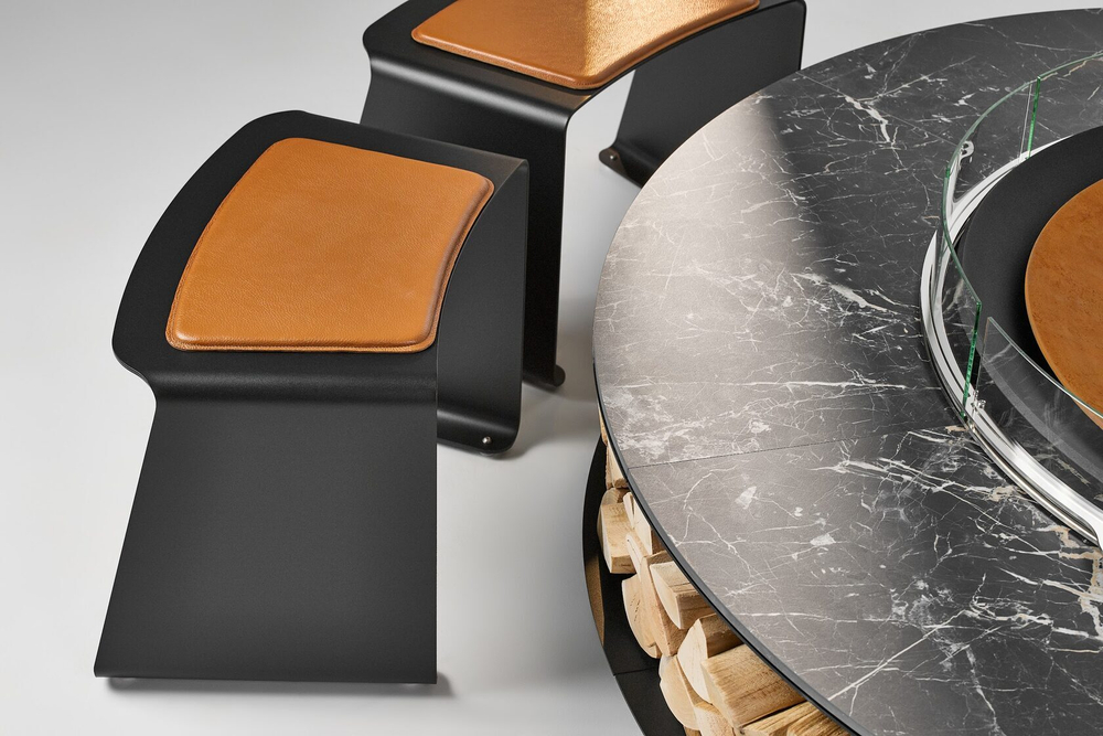 Уличное кресло STEEL SEAT ARC black (Up!Flame)
