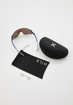 Спортивные очки HILX Savage (L) / Matt Blue Warm Grey / Gold Lens