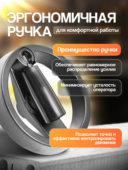 Маховик алюминиевый 100х12х4 складная ручка две спицы