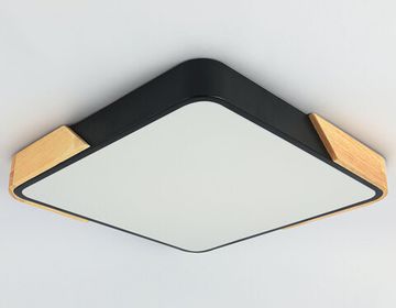 Потолочный светодиодный светильник 45W 5000K FZ1317 BK/LW чёрный/светлое дерево Orbital Design Ambrella