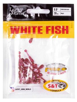 Слаги съедобные искусственные LJ Pro Series White Fish 0,8in (02.00)/S14 20шт.