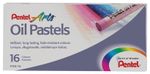 Пастель масляная художественная PENTEL "Oil Pastels", 16 цветов, круглое сечение, картонная упаковка, PHN4-16