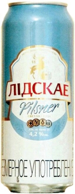 Пиво Лидское Пилснер / Lidskae Pilsner 0.45 - банка