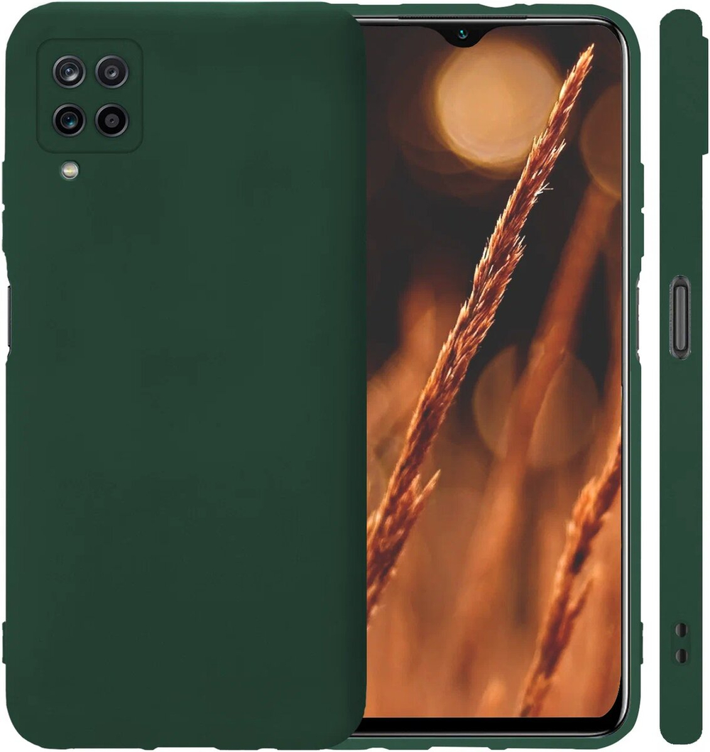 Мягкий Soft Touch чехол из силикона для SAMSUNG GALAXY A12 / M12 с бархатной подкладкой