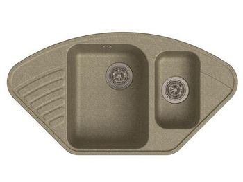 GranFest QUARZ (ECO-14) Мойка  угл.1,5 чаш. 930*500 (песок) арт.GF-Z--
