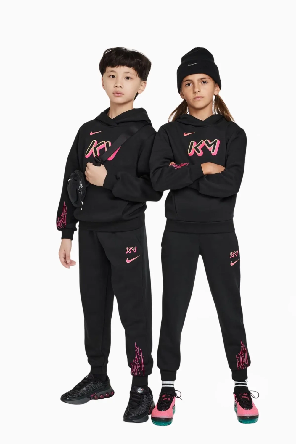 Штаны Nike Kylian Mbappé Club Fleece Junior - черный