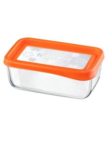 Контейнер стеклянный 1.4л Bormioli Rocco Frigoverre Fun Orange