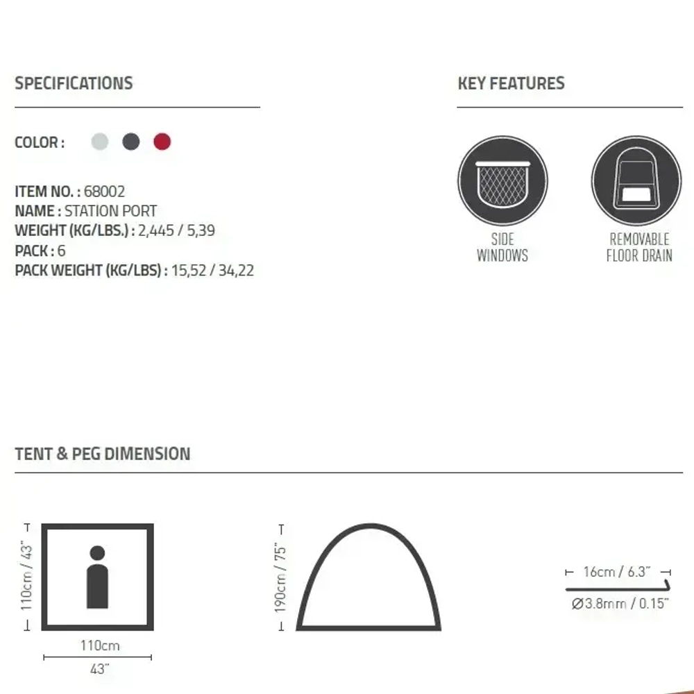 Палатка-кабинка пляжная Station Port, 110*110*190 см, Bestway (68002)