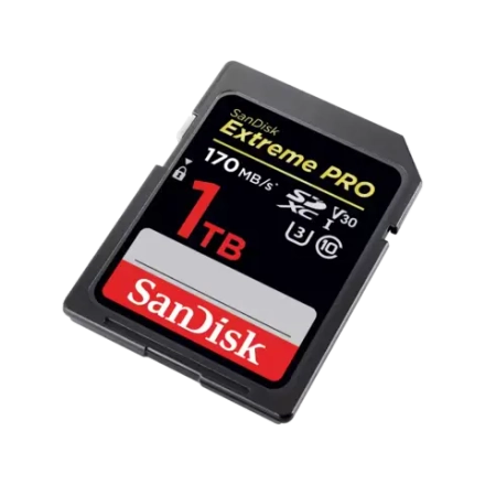 Карта памяти SanDisk Extreme Pro SDXC 1TB UHS-I U3 V30, R/W 170/90 МБ/с