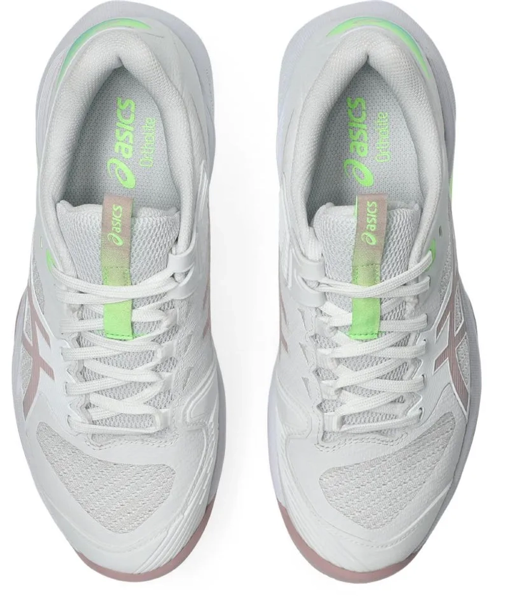 Женские теннисные кроссовки Asics Solution Speed FF 4 Clay - white/morganite