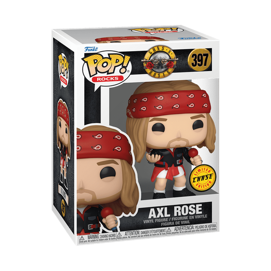 Фигурка Funko POP! Rocks Guns N' Roses Axl Rose with Red Bandana Chase (397) — коробка Chase