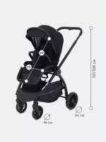 Коляска детская MOWBaby 2 в 1 "SPRINT" МВ321 Black