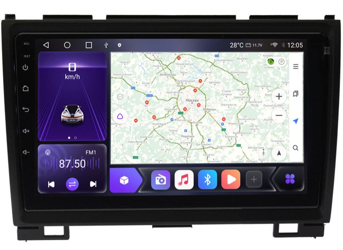 Магнитола для Great Wall Hover H3, H5 (круглые воздуховоды) - Kuberg OL-9803-IJ IPS, Android 10, 4G SIM-слот