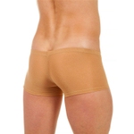 Бежевые трусы-хипсы с текстурой в виде роз на ткани Beige Rose Boxer (Размер: S) (Цвет: бежевый)