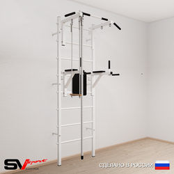 Шведская стенка Sv Sport 576 (Турник стандарт/Брусья/Канат/Трапеция)