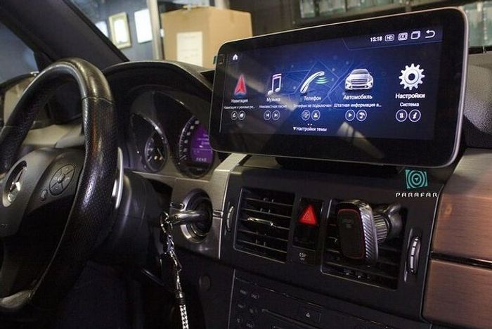 Магнитола для Mercedes-Benz GLK 2008-2012 NTG 4.0 - Parafar PF7153A138/128GLK монитор 12.3" на Android 13, Быстрая, CarPlay, 4G SIM-слот