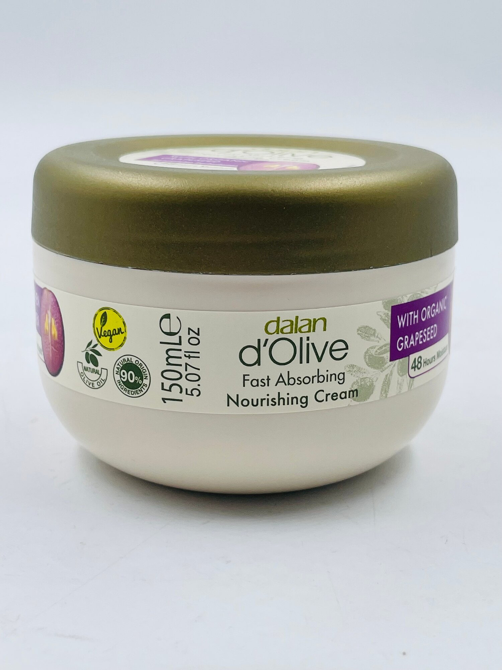 Крем Оливковый с маслом виноградных косточек Dalan d'Olive, 150 мл (Турция)
