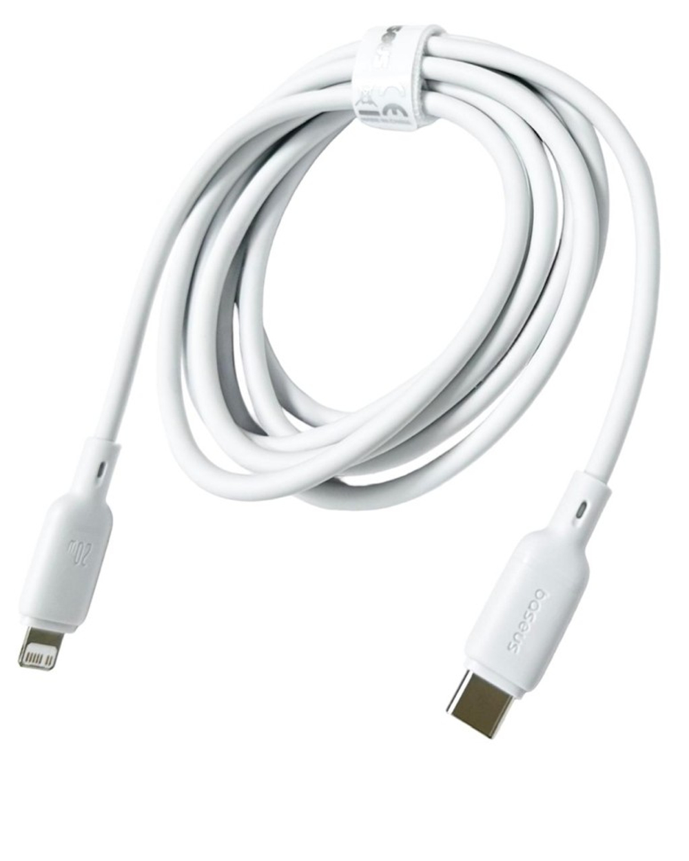 Кабель-зарядка Type-C на Lightning Baseus Silky Series 20W 2м (P10377700213-01) белый