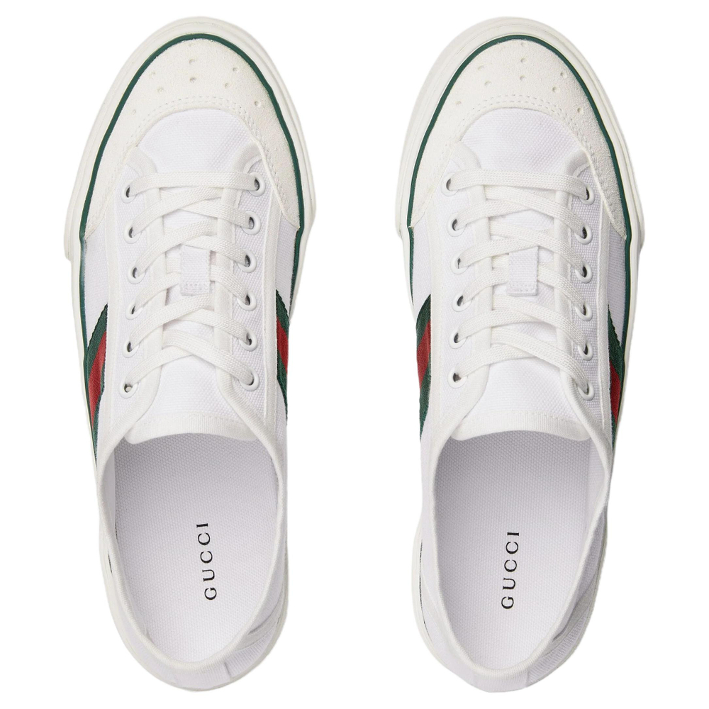 GUCCI Tennis 1977 Canvas Shoes Women"s Low top White