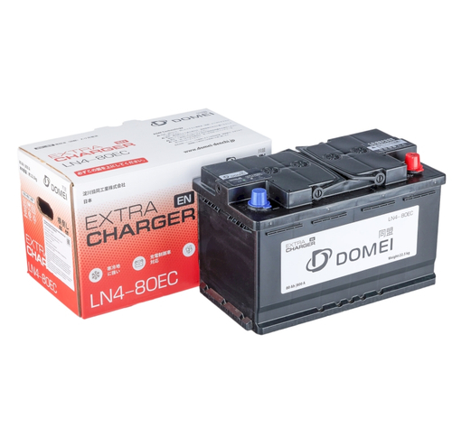 Аккумулятор DOMEI AGM Extra CHARGER EN LN4 - 80EC, 80Ah, 800A, 313x175x190, бортик LN480EC