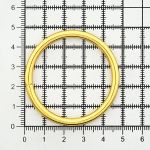Кольцо разъемное металл in ⌀40 мм (44 мм внешн.), яркое золото, 100 шт
