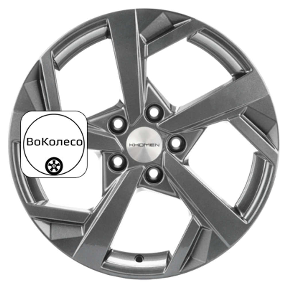 7x17/5x114,3 ET40 D66,1 KHW1712 (Qashqai) Gray Khomen Wheels