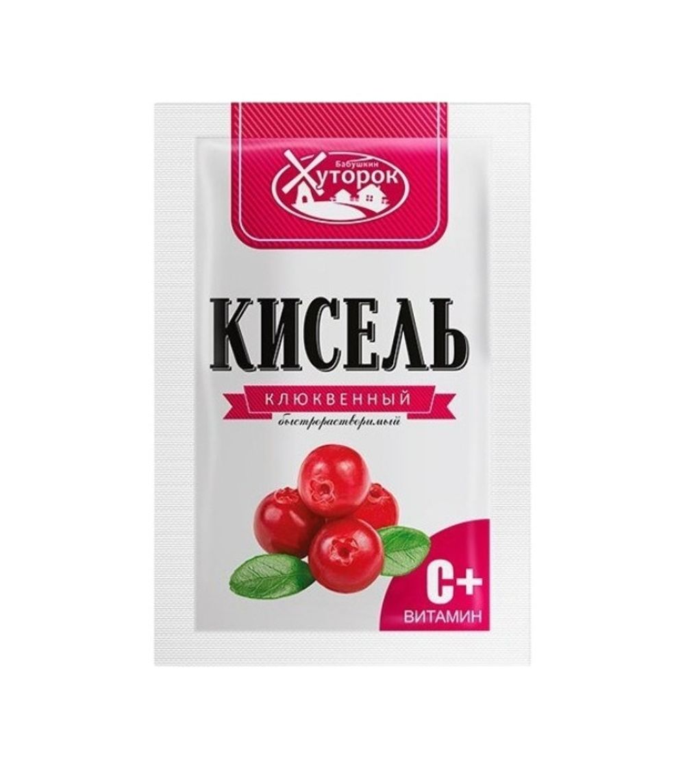Кисель порошок БАБУШКИН ХУТОРОК клюква саше 30*50