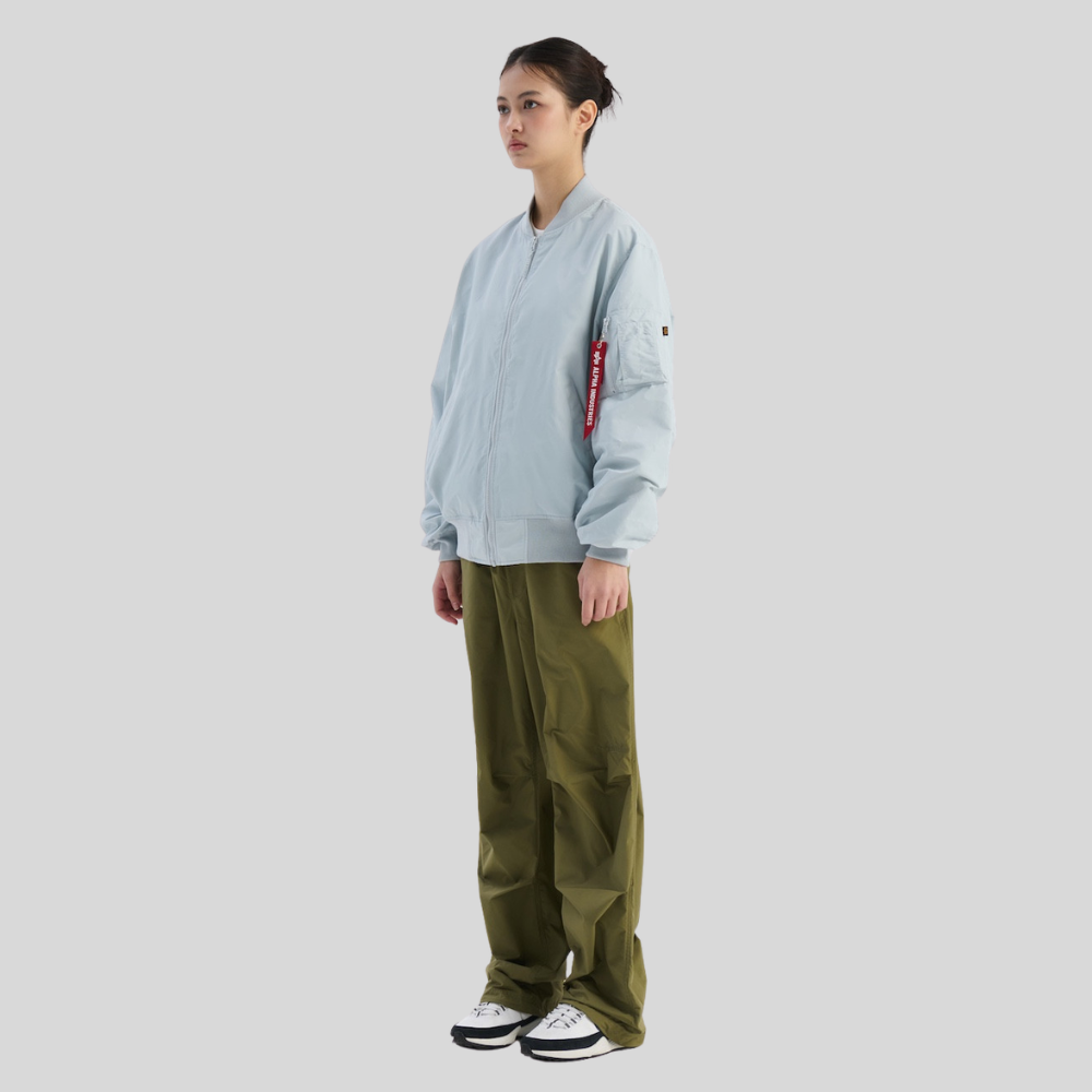 Бомбер Alpha Industries Logo L-2B Hunter Relaxed Mist (Серо-Голубой)