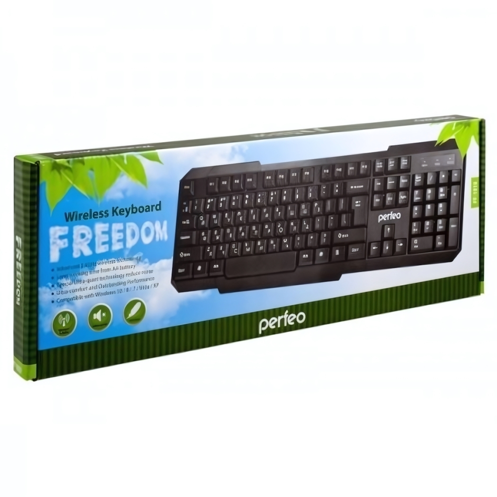 Клавиатура Perfeo FREEDOM беспроводная Black
