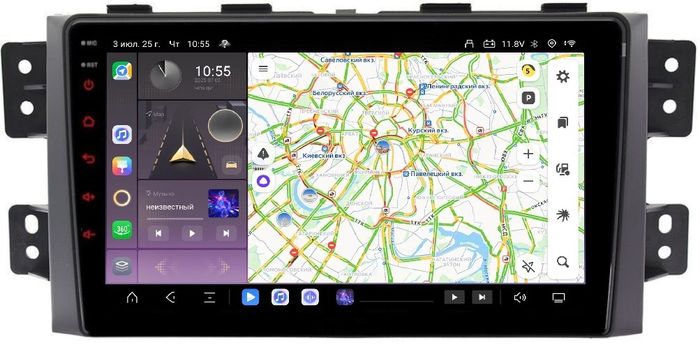 Магнитола для KIA Mohave 2008-2017 - Kuberg OL-9738 QLed, Android 13, Быстрейшая, CarPlay, SIM-слот