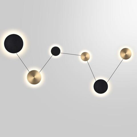 7115/36WL HIGHTECH ODL26 451 светильник черный/бронза/металл IP20 LED 36W 1620Лм 3000K 220-240V GALAXY (ВМЕСТО 4211/51WL)