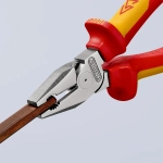 Плоскогубцы комбинированные особой мощности хромированные 225 мм Knipex 02 06 225
