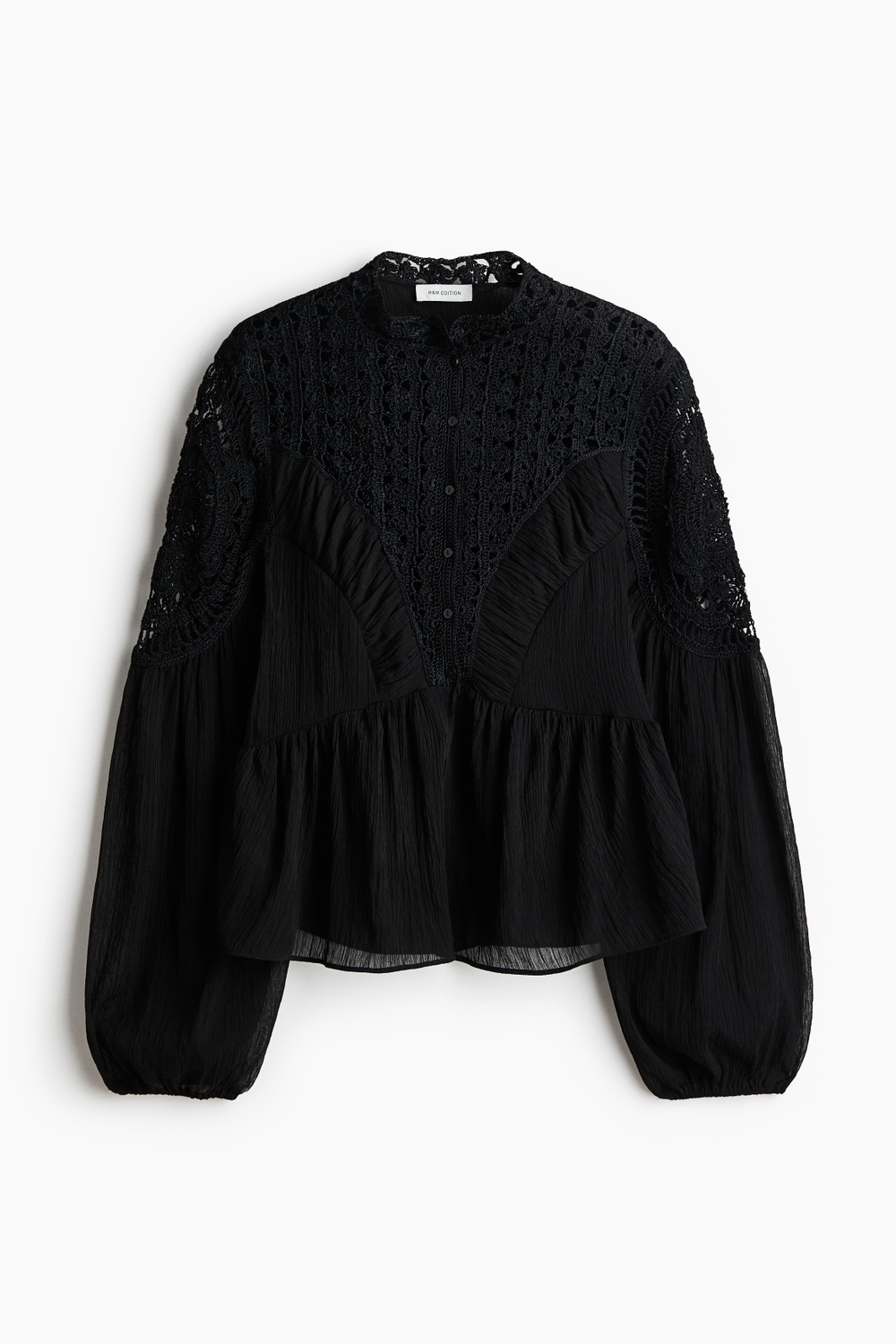 Блузка с имитацией вязания крючком - H&M
