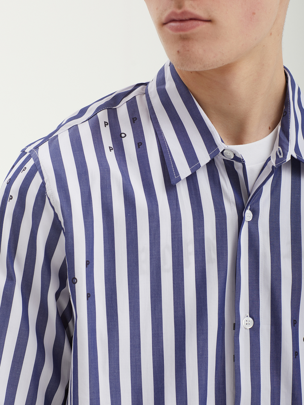 Мужская Рубашка Logos Stripe