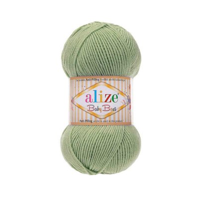 Пряжа Alize (Ализе) Baby Best / уп.5 мот. по 100 г, 240м, 138 оливковый A