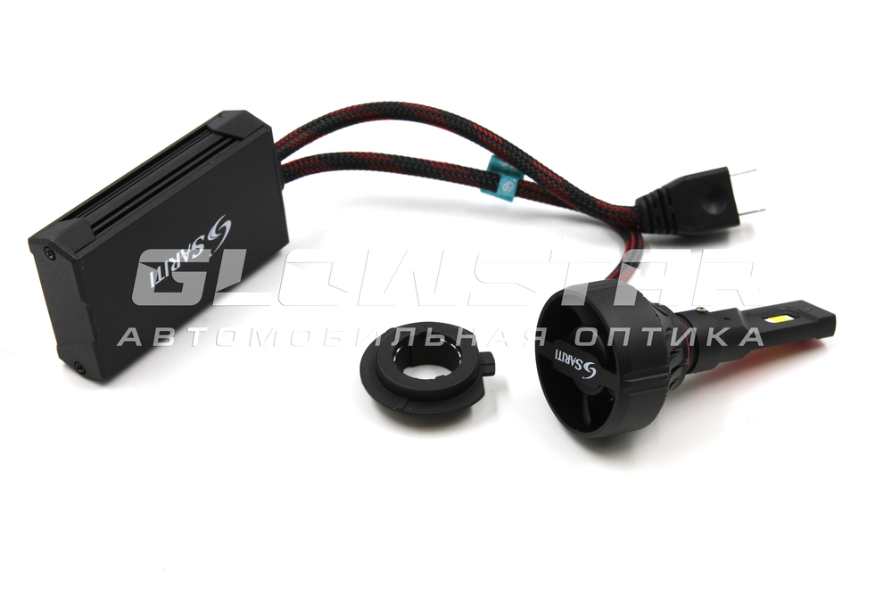 Светодиодные лампы H7 Sariti Y2 с вентилятором, 5500K, 12V 55W (комплект, 2шт)