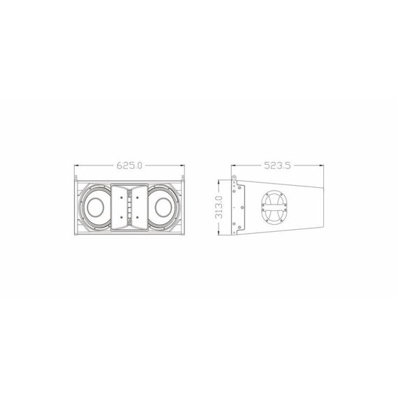 FDB Audio DLA410 - Пассивный 3-полосный элемент линейного массива 2x10"