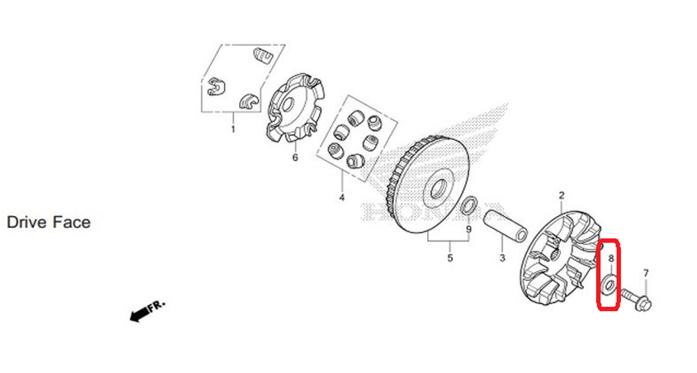 90401-KTW-900. WASHER, 10.5X29X4