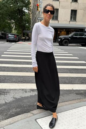 ZARA ПРЯМОУГОЛЬНЫЕ СОЛНЦЕЗАЩИТНЫЕ ОЧКИ, ЧЕРНЫЙ