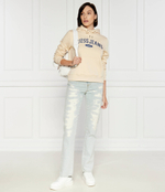 Худи Guess Jeans - бежевый(W4YQ09 KC811)