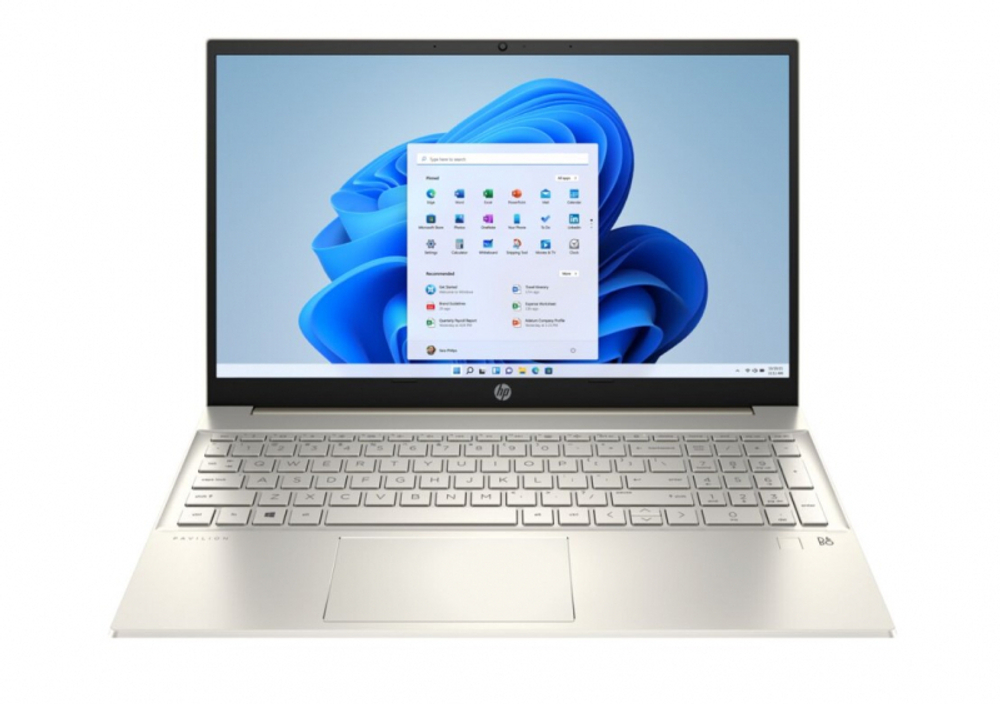 Ноутбук 15,6" HP Pavilion 15t-eg200 Core i7 1255U/16Gb/512Gb SSD/NV MX550 2Gb/15.6" FullHD Touch/Win11 Золотой (4U9E6AV)