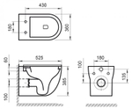Унитаз безободковый подвесной BelBagno ONDA BB066CHR